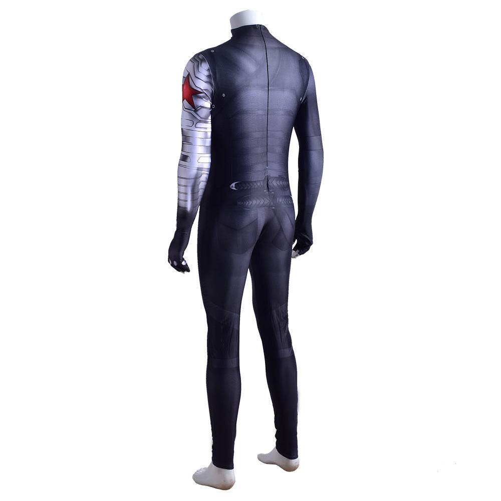 Bucky Barnes Winter Soldier Cosplay Costume Jumpsuit Zentai Party Carnival - Ecosfun