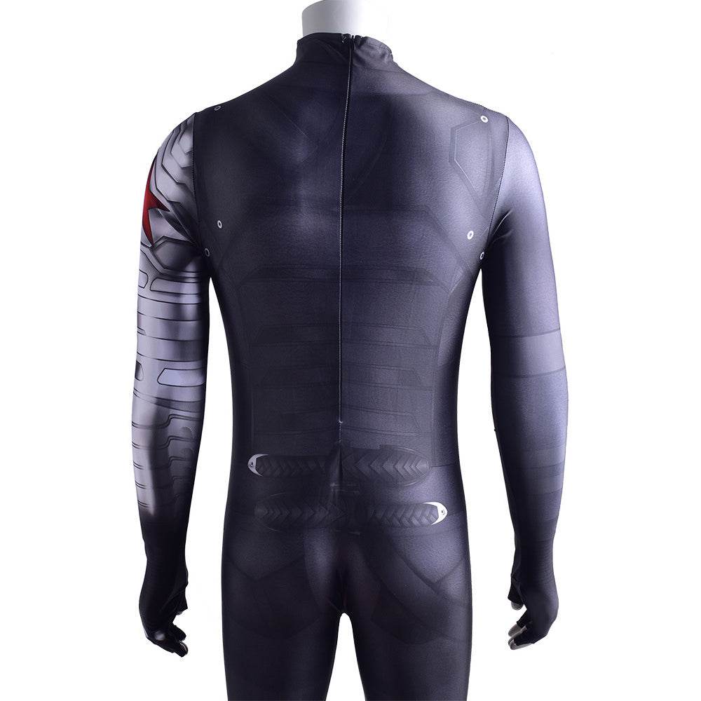 Bucky Barnes Winter Soldier Cosplay Costume Jumpsuit Zentai Party Carnival - Ecosfun