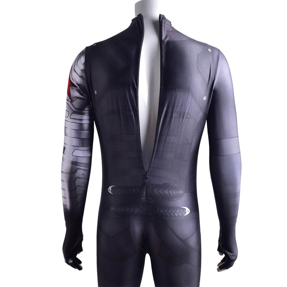 Bucky Barnes Winter Soldier Cosplay Costume Jumpsuit Zentai Party Carnival - Ecosfun