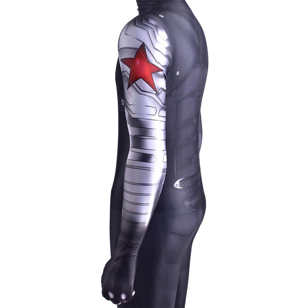 Bucky Barnes Winter Soldier Cosplay Costume Jumpsuit Zentai Party Carnival - Ecosfun