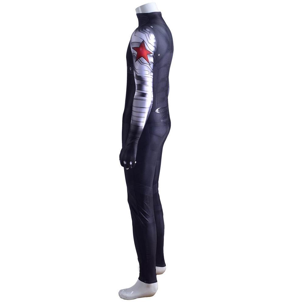 Bucky Barnes Winter Soldier Cosplay Costume Jumpsuit Zentai Party Carnival - Ecosfun