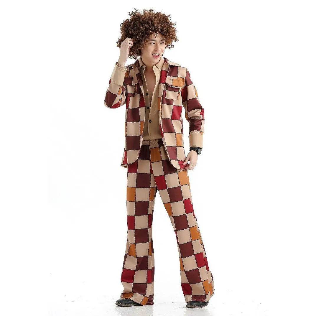 1920s Disco Stage Masquerade Fancy Dress Costumes Halloween For Women Men Leisure Suit - Ecosfun