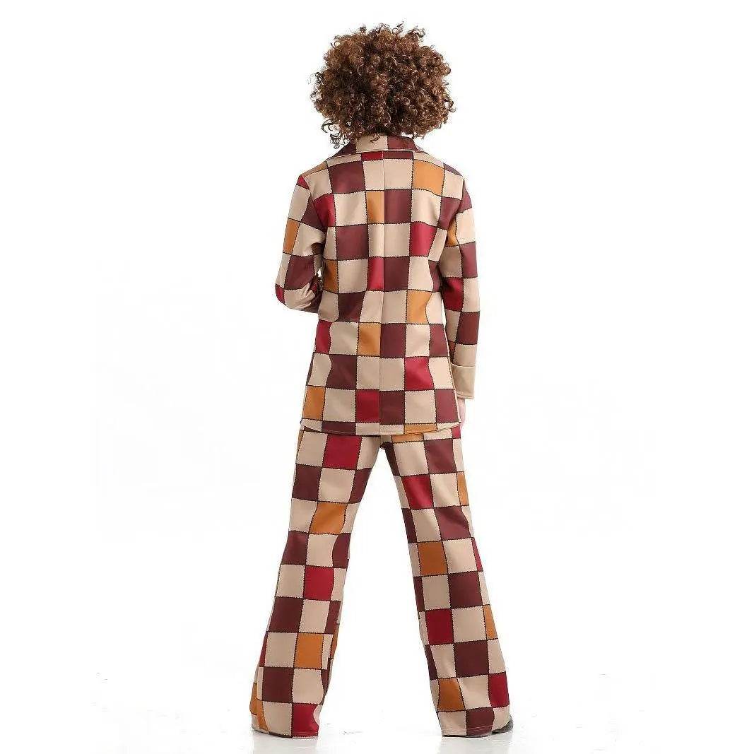 1920s Disco Stage Masquerade Fancy Dress Costumes Halloween For Women Men Leisure Suit - Ecosfun