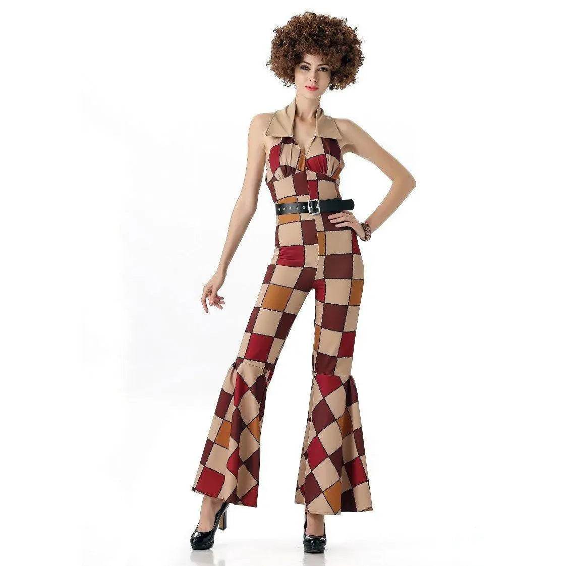 1920s Disco Stage Masquerade Fancy Dress Costumes Halloween For Women Men Leisure Suit - Ecosfun