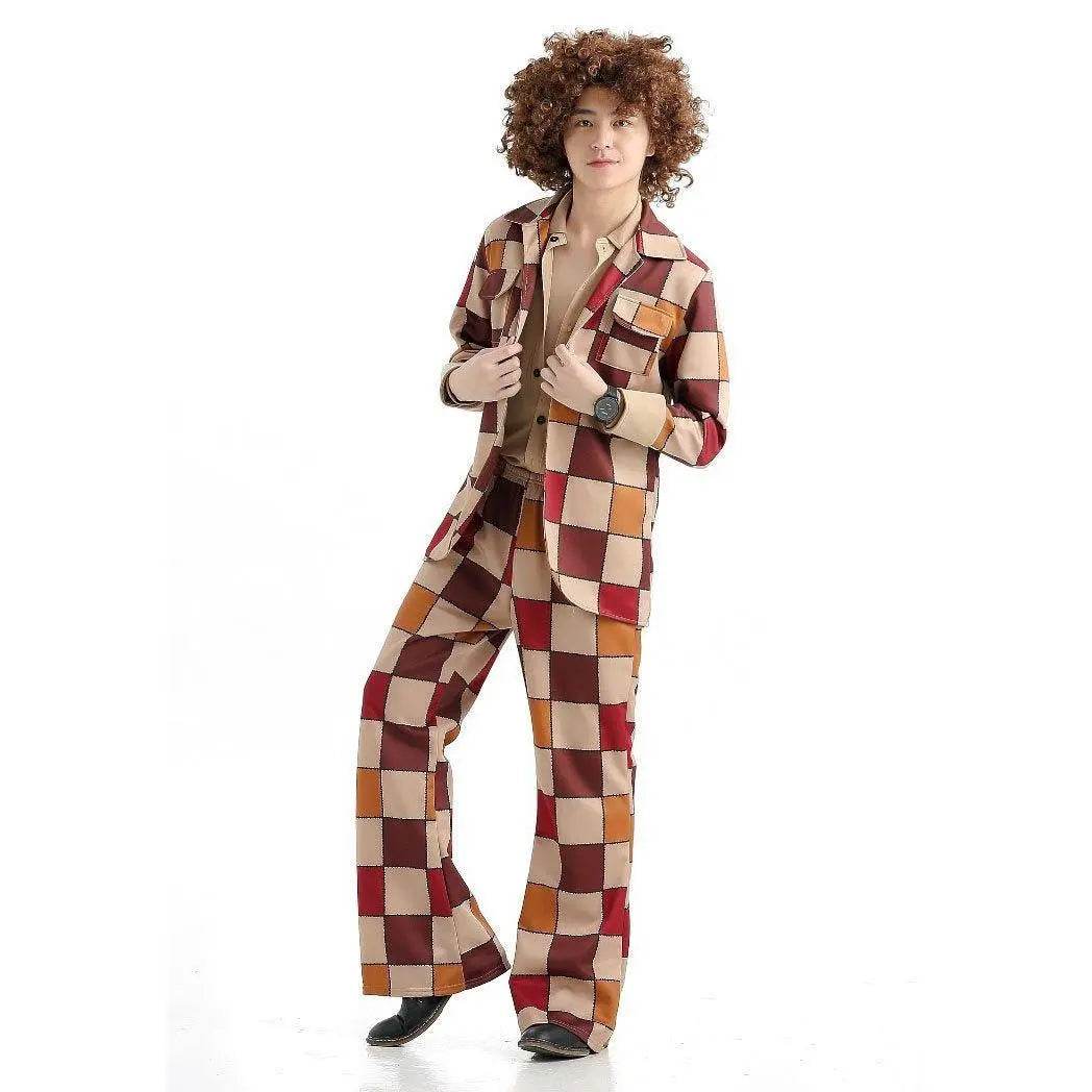 1920s Disco Stage Masquerade Fancy Dress Costumes Halloween For Women Men Leisure Suit - Ecosfun