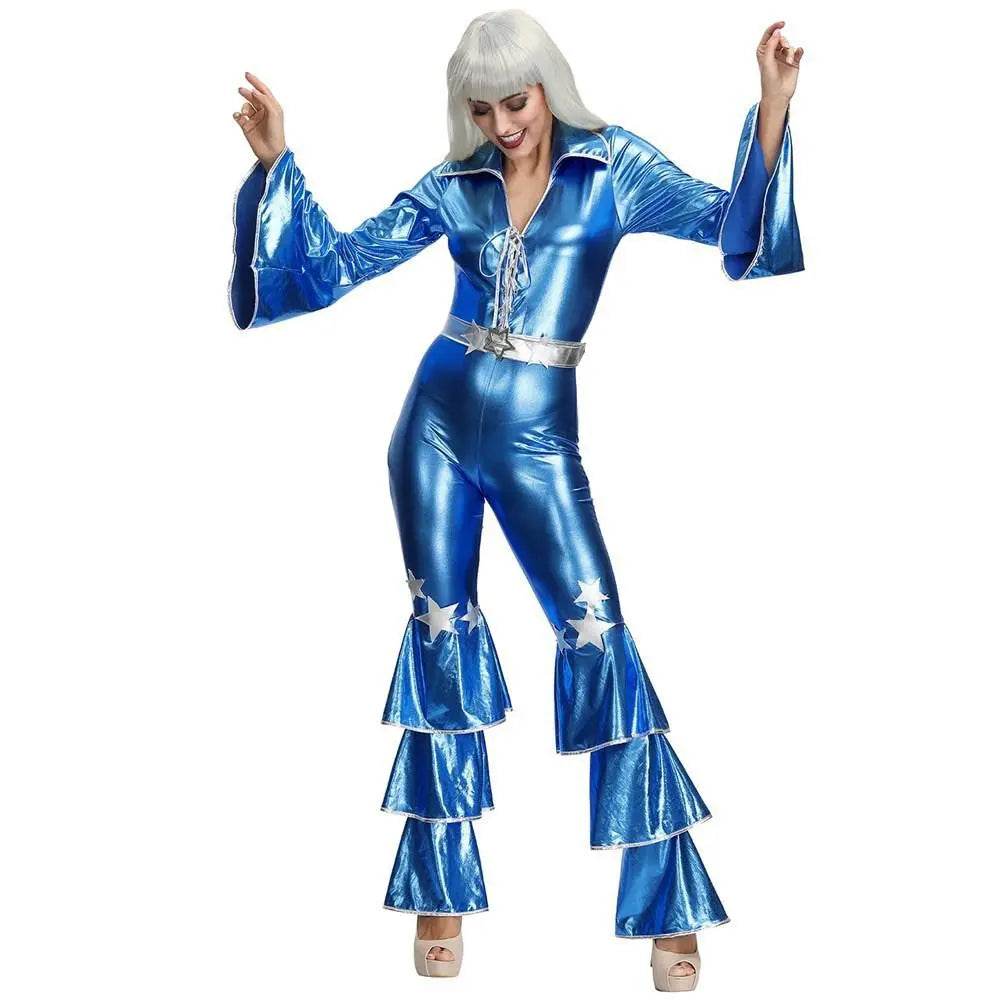 1970s Dancing Dream Blue 70s Costumes - Ecosfun