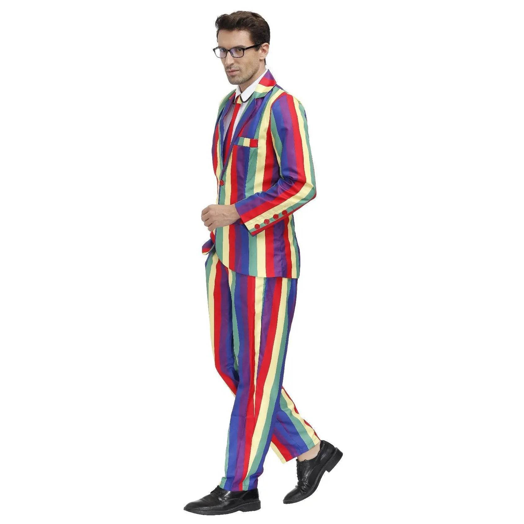 1980s Love Flower Print Suit 80s Costumes Cosplay Party Carnival - Ecosfun