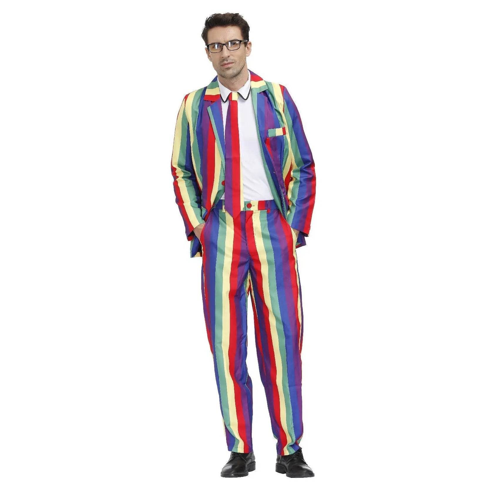 1980s Love Flower Print Suit 80s Costumes Cosplay Party Carnival - Ecosfun