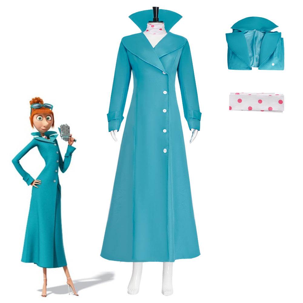 Despicable Me Lucy Cosplay Costume Dress Outfits Carnival Suit - Ecosfun