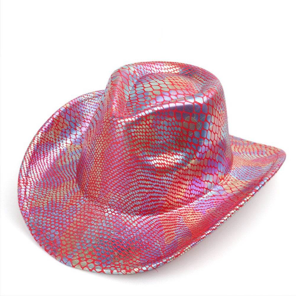 Western cowboy hat men's retro sequined Party dance - Ecosfun