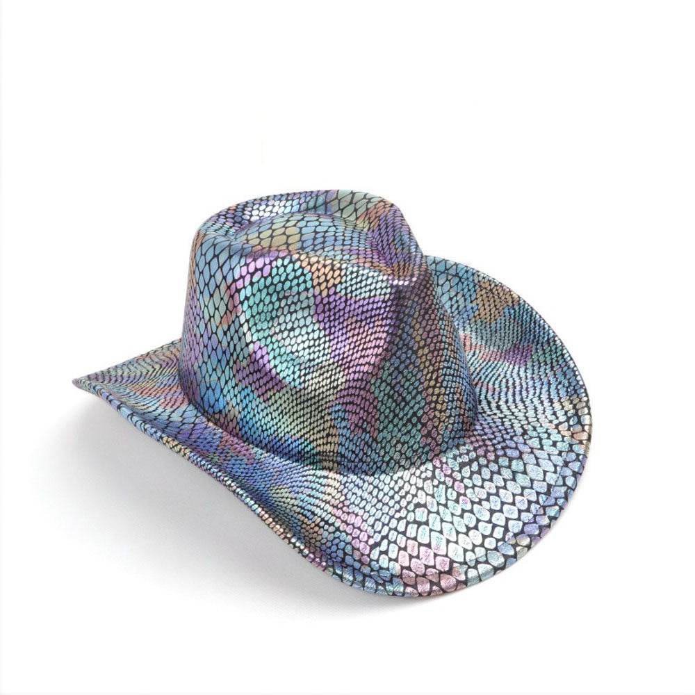 Western cowboy hat men's retro sequined Party dance - Ecosfun