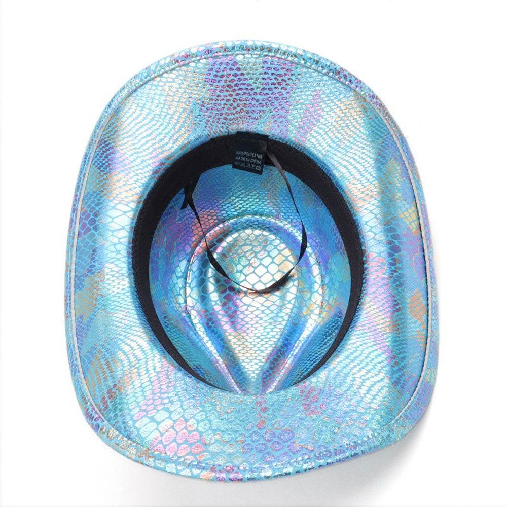 Western cowboy hat men's retro sequined Party dance - Ecosfun