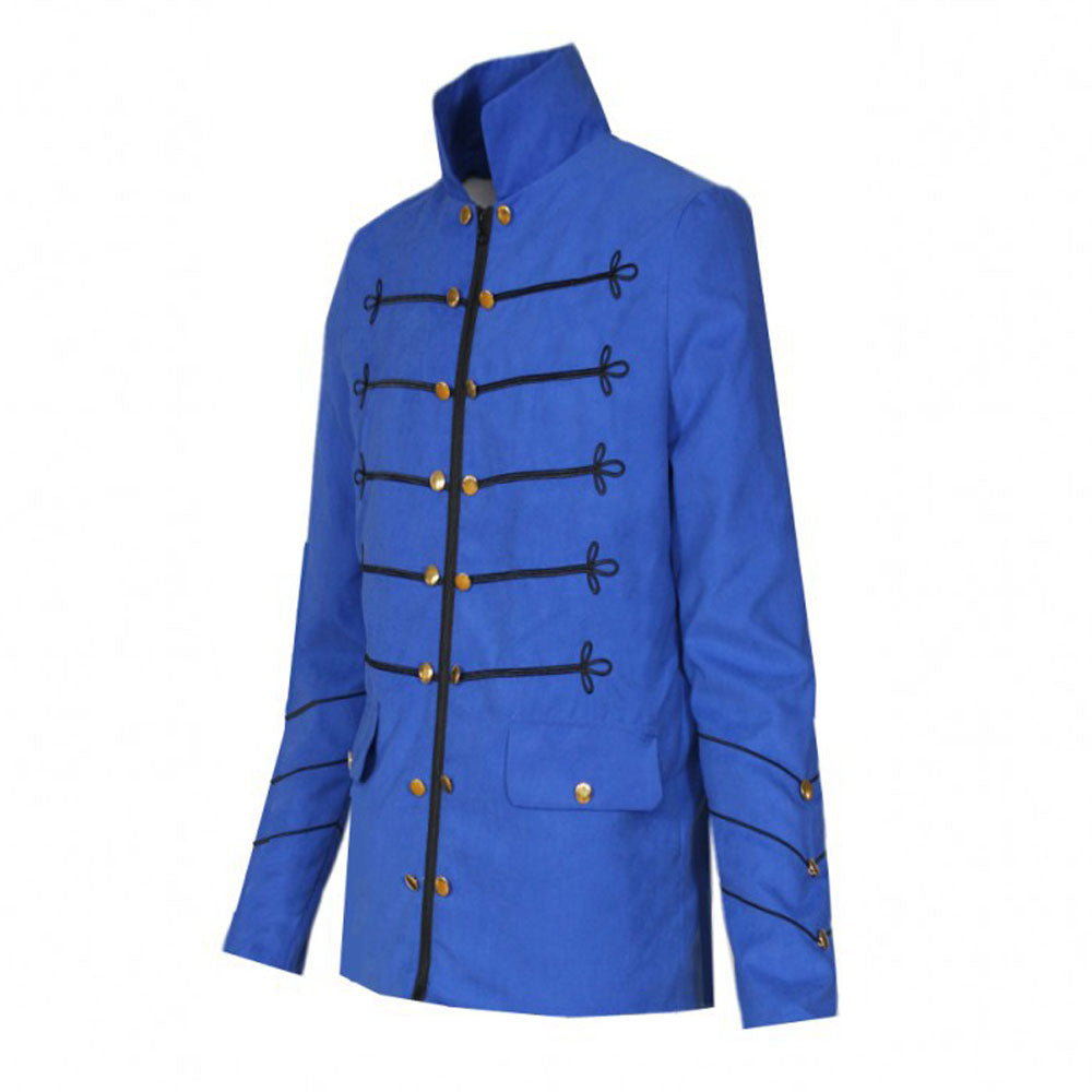 Men's Medieval Vintage Embroidered Button Jacket Outfits Carnival