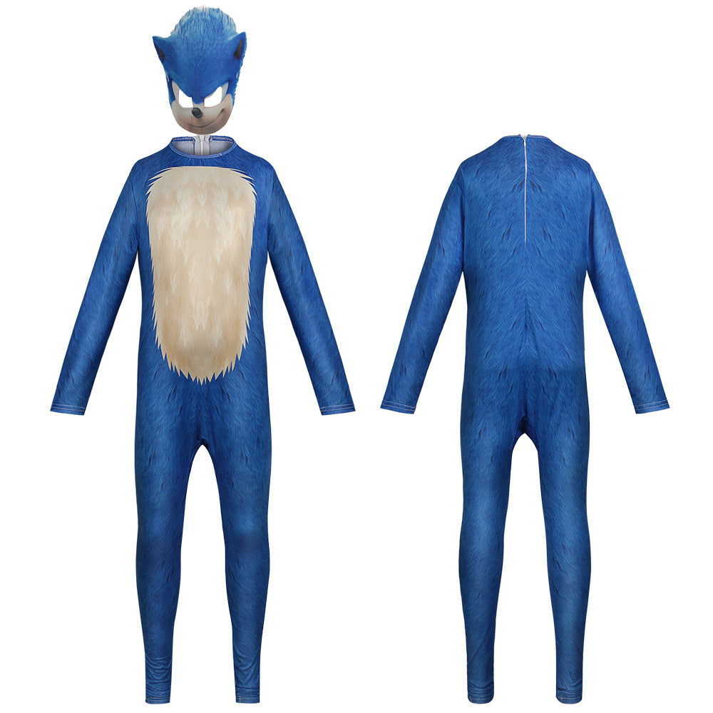Sonic the Hedgehog Cosplay Costume Jumpsuit Kids Party Carnival