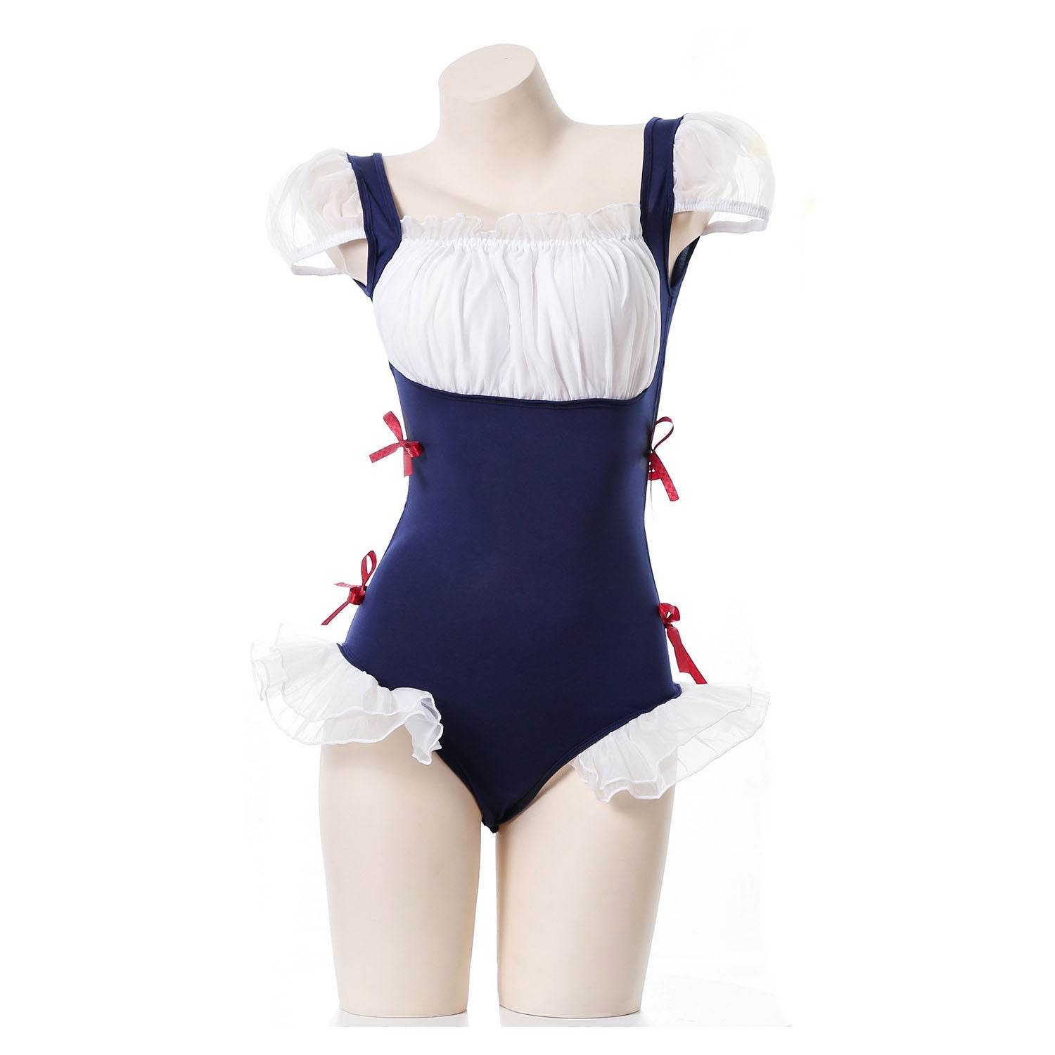 Lotus Leaf One-Piece Princess Maid Uniform Suit - Ecosfun