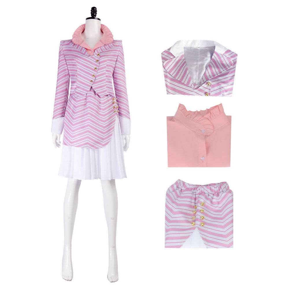 Wicked Glinda Pink Women Suit Outfit Carnival Cosplay Costume - Ecosfun