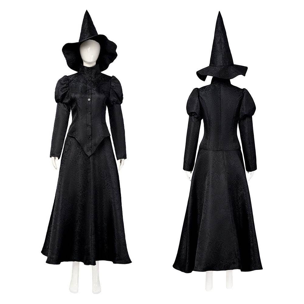 Wicked Elphaba Women Dress Outfit Carnival Cosplay Costume Set - Ecosfun