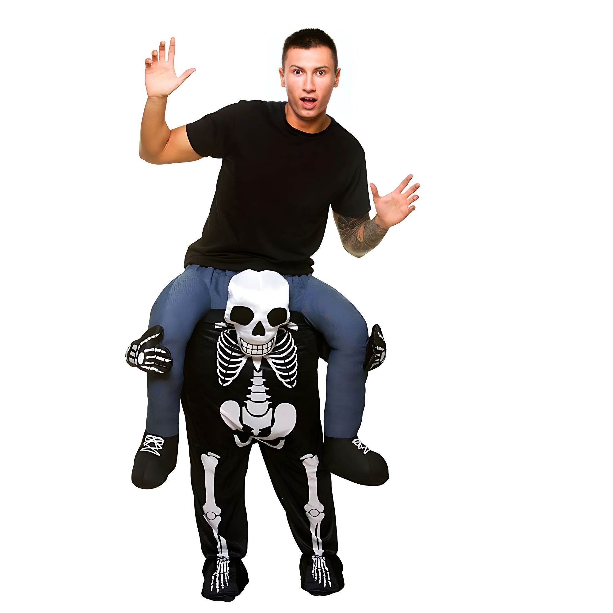 Baby Clown Skull Green Harness Monkey Funny Puppet Costumes - Ecosfun