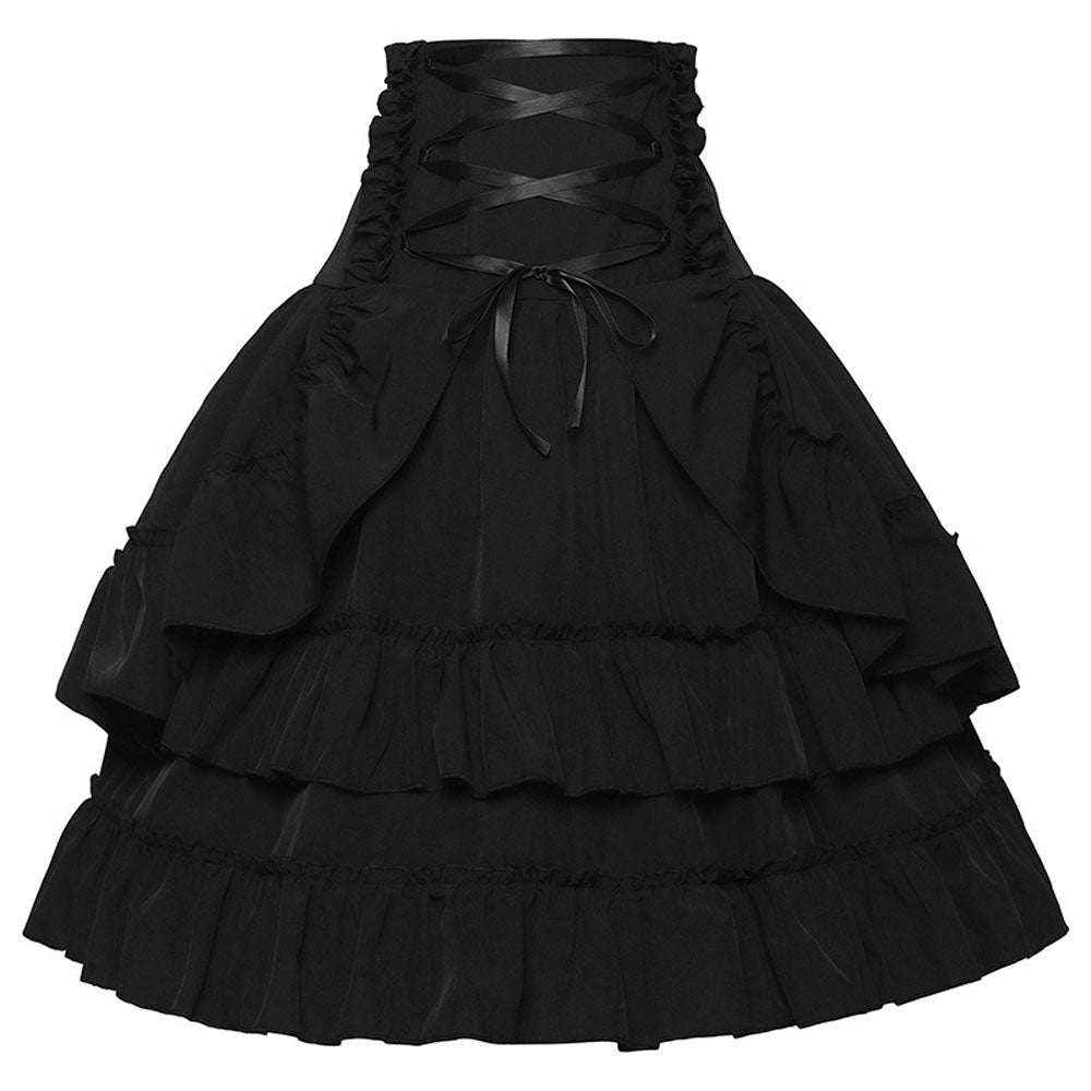 Medieval Retro Style Palace Women's Waist Dance Skirt Dress