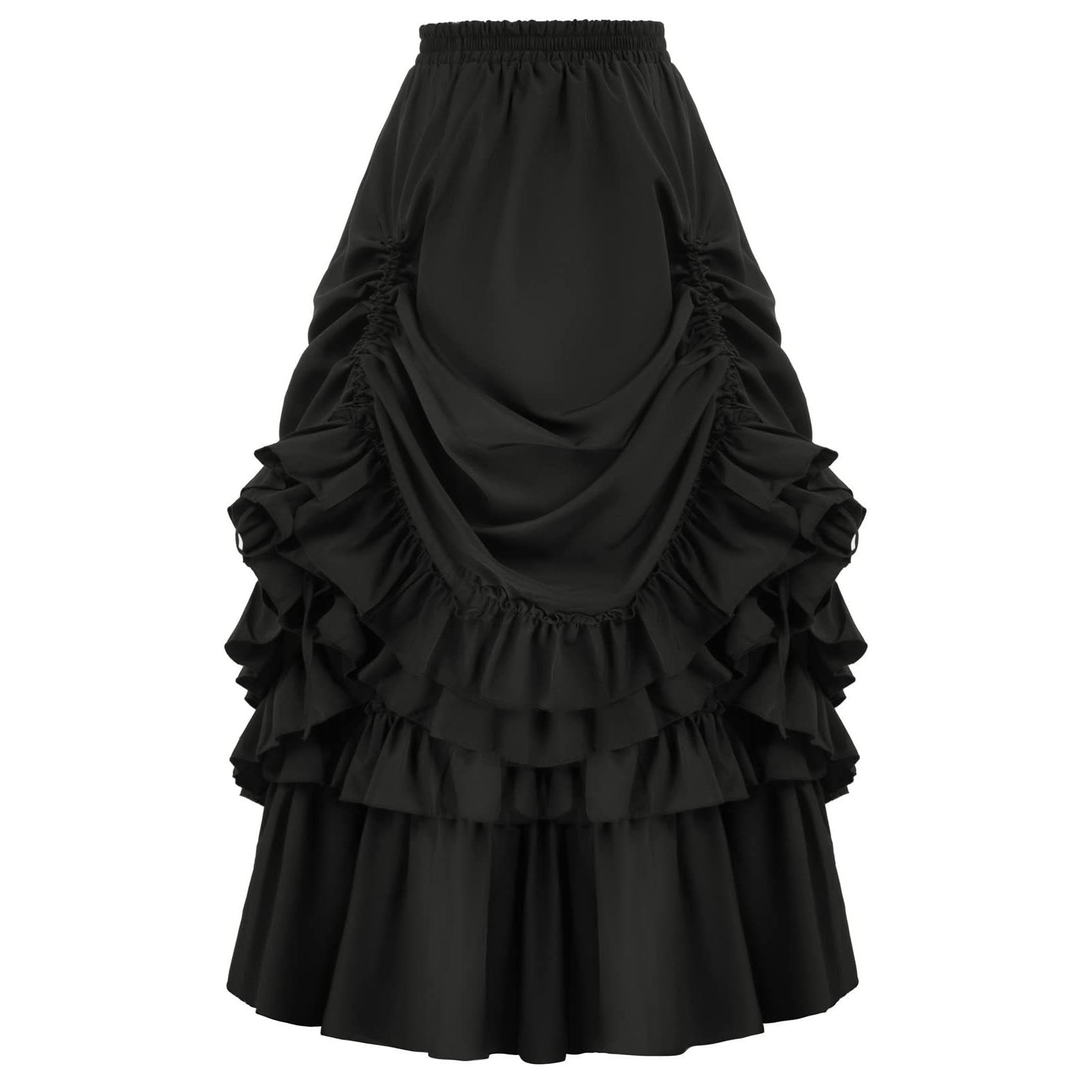 Medieval Retro Style Women's Waist Dance Skirt Dress