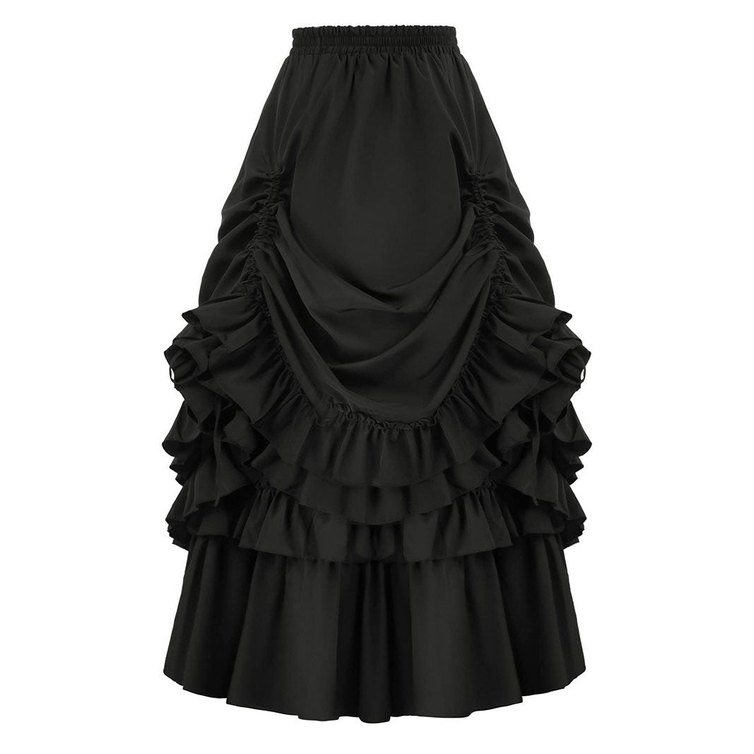 Medieval Retro Style Women's Waist Dance Skirt Dress