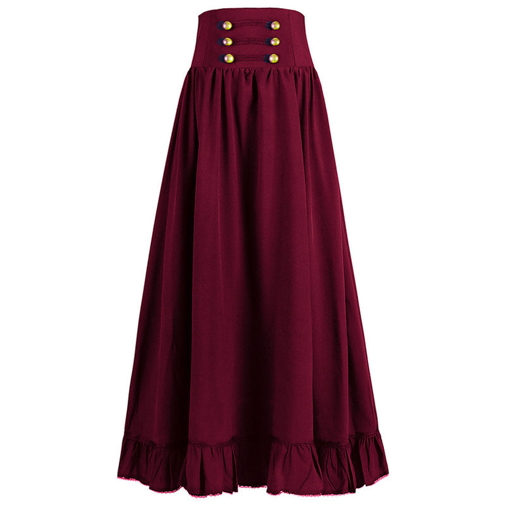 Medieval Women's Retro Style Waist Dance Skirt Dress