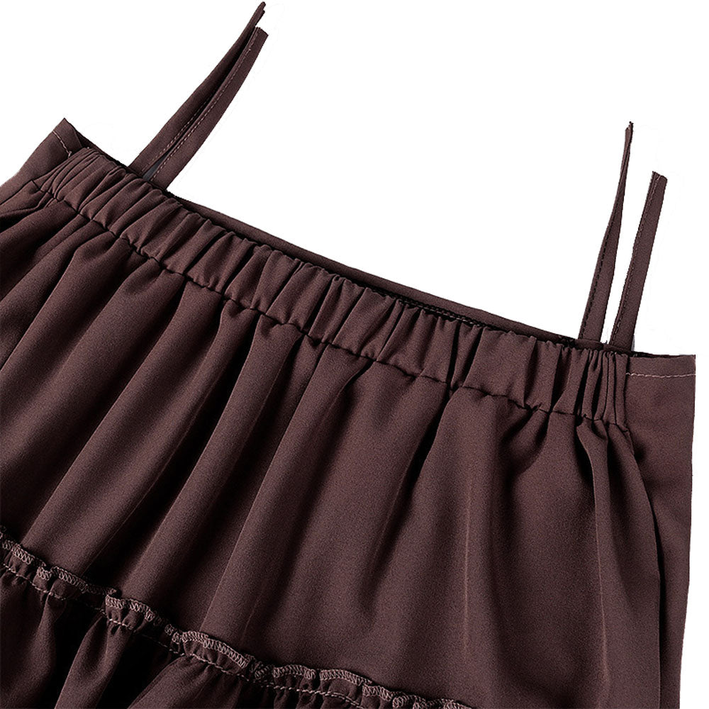 Medieval Women's Retro Style Drawstring Waist Dance Skirt Dress