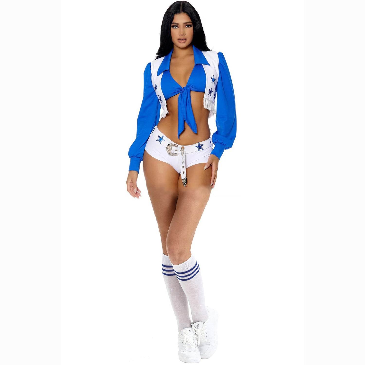 Adult Dallas Cowboys Football Cheerleader Costume for Women - Ecosfun