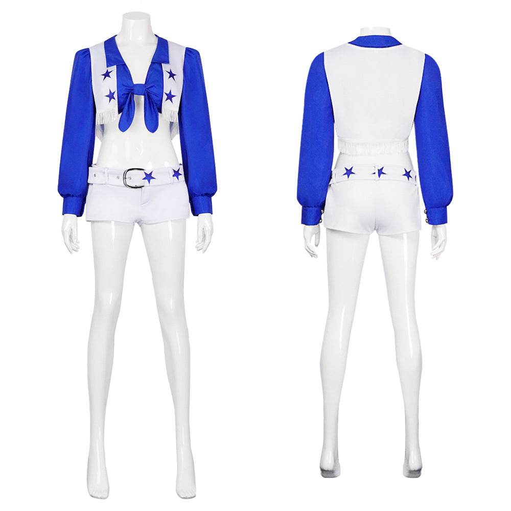 Dallas Cowboy Cheerleader Stage Star Costume For Women - Ecosfun