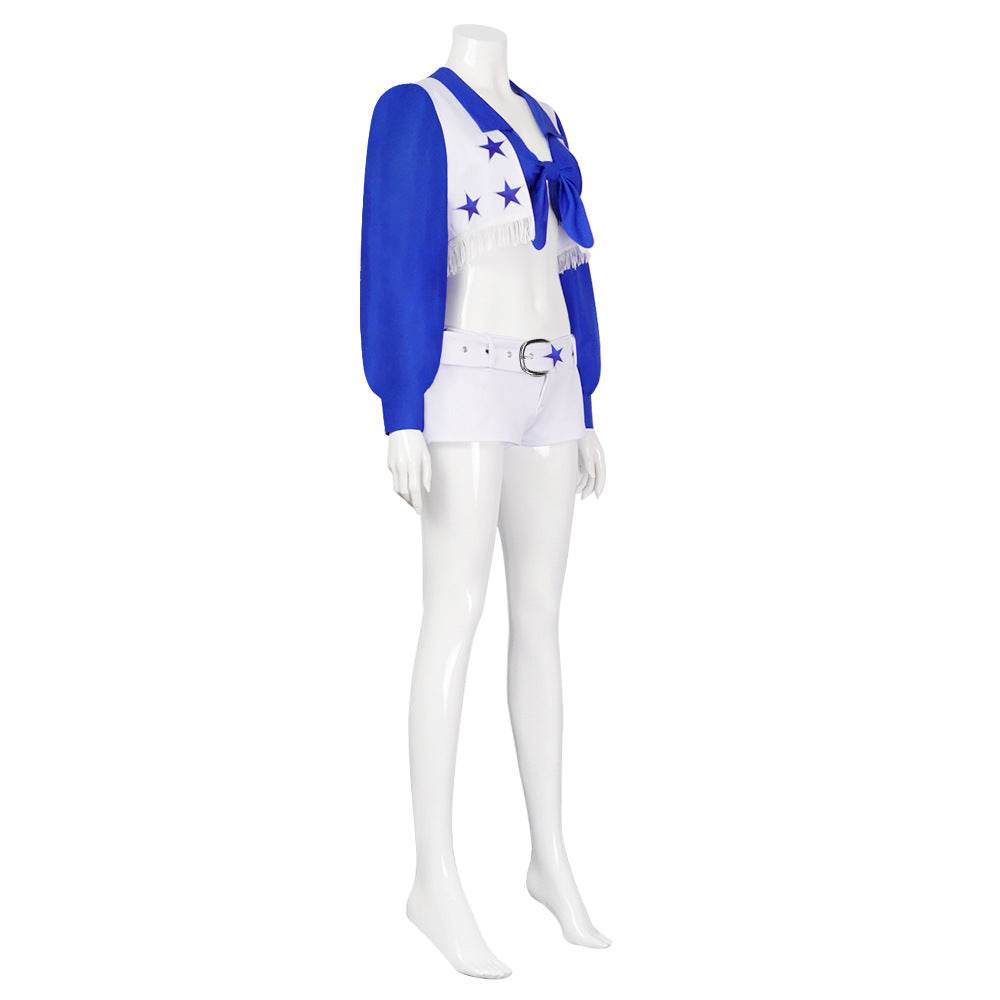 Dallas Cowboy Cheerleader Stage Star Costume For Women - Ecosfun