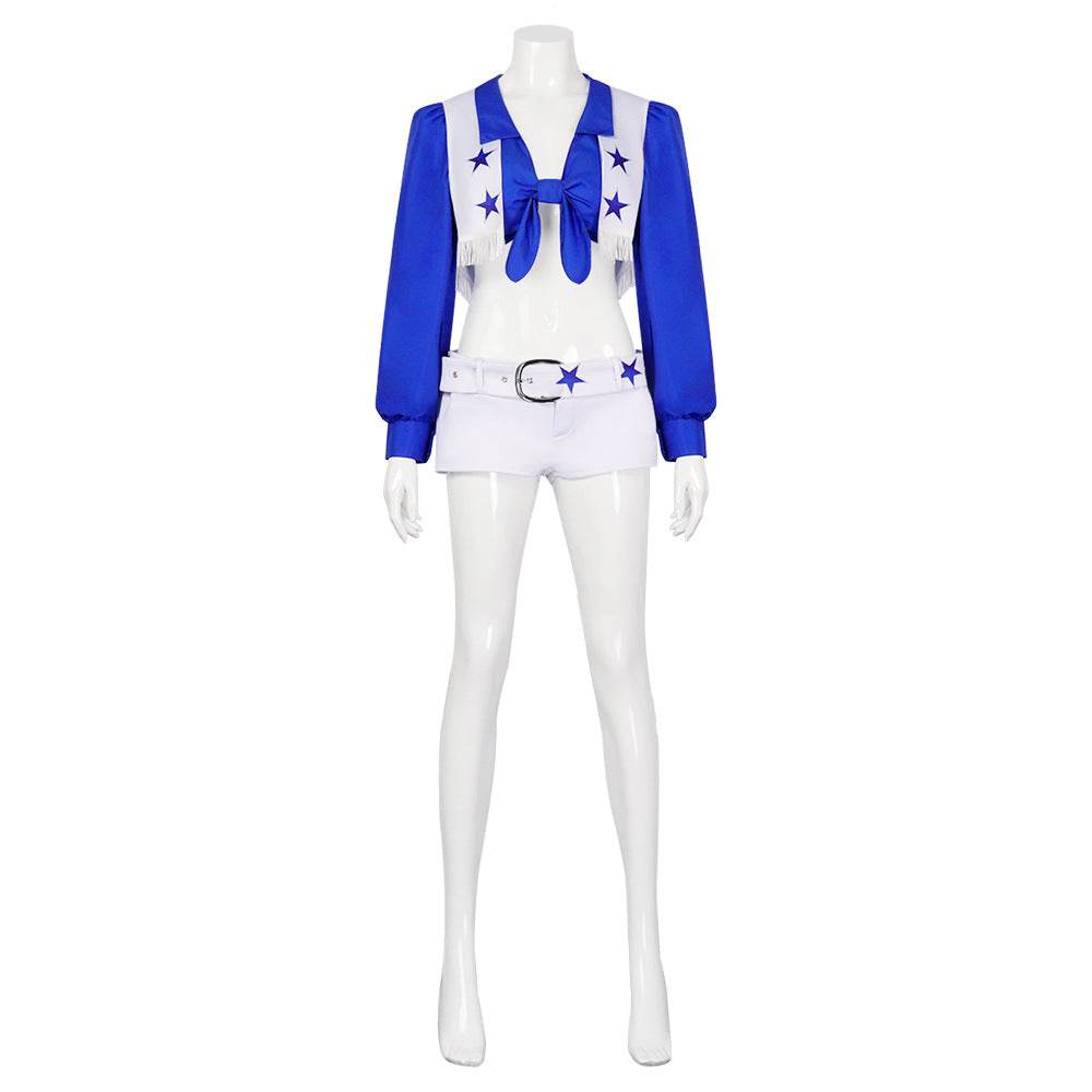 Dallas Cowboy Cheerleader Stage Star Costume For Women - Ecosfun