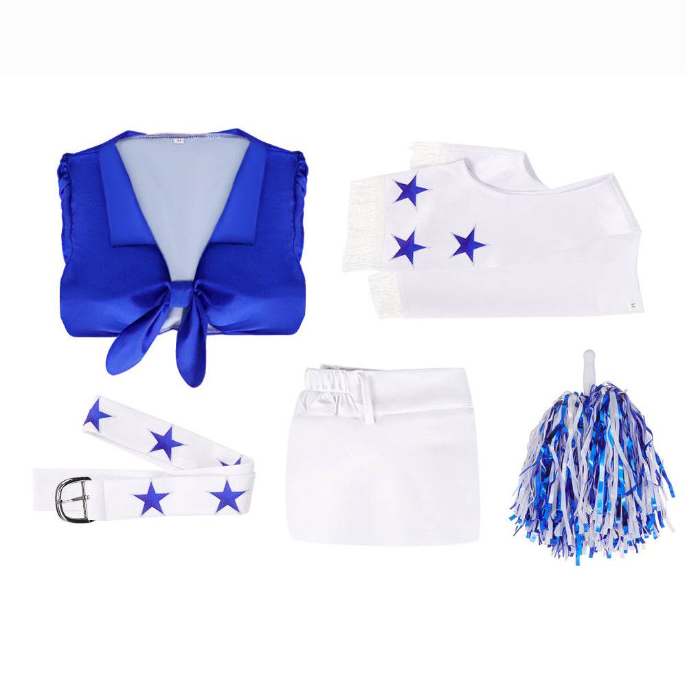 Dallas Cowboy Cheerleader Stage Star Costume For Women - Ecosfun