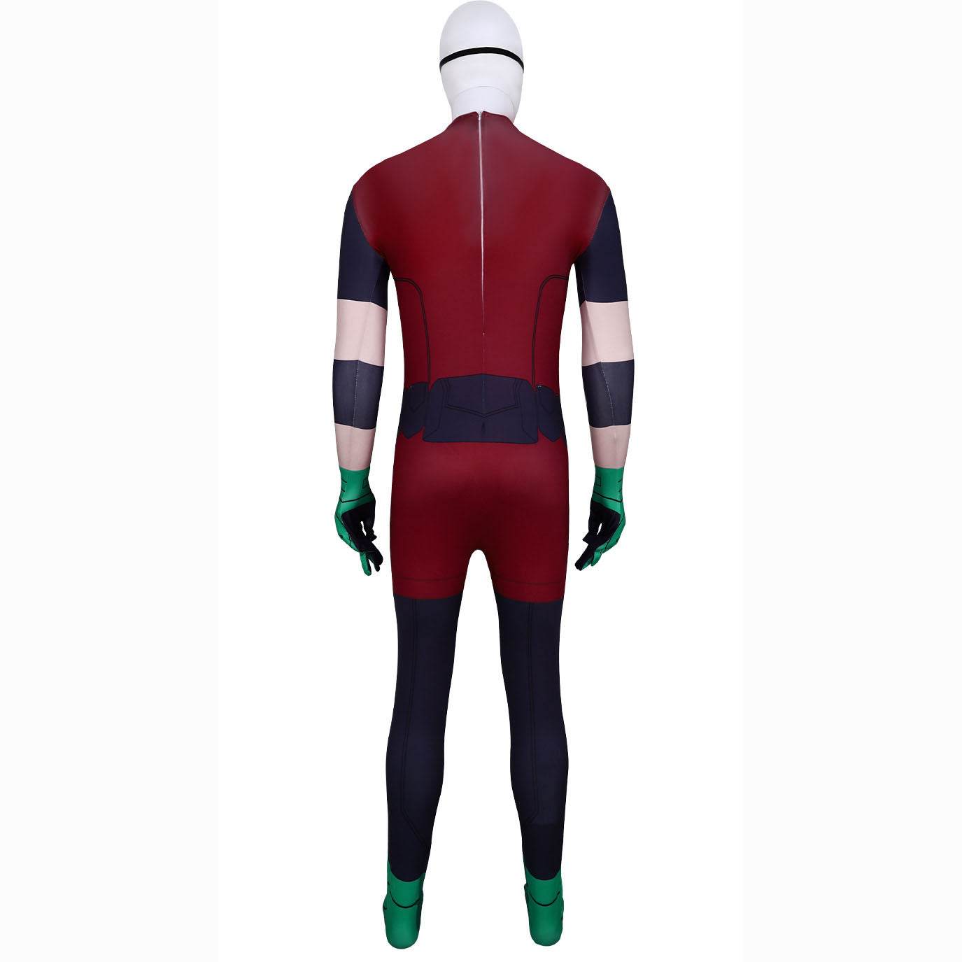 DC Teen Titans Robin Cosplay Costume Halloween For Adult Full Set With Cape - Ecosfun