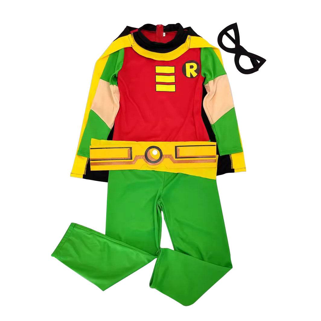DC Teen Titans Robin Cosplay Costume Halloween For kids Child - Ecosfun