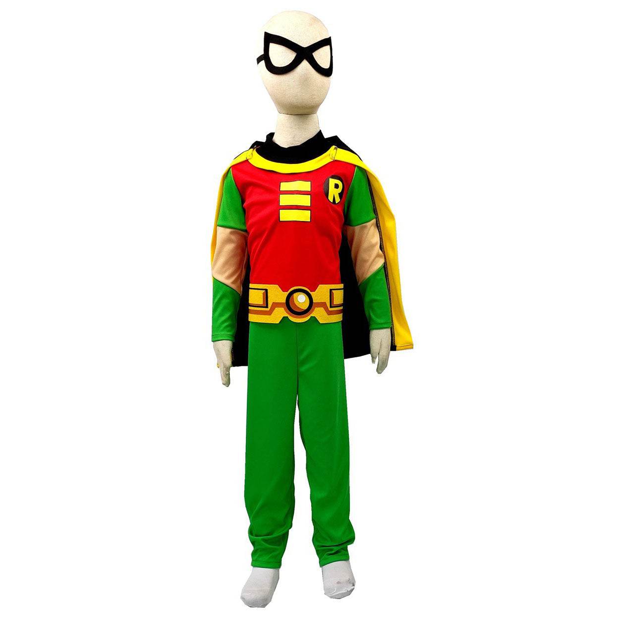 DC Teen Titans Robin Cosplay Costume Halloween For kids Child - Ecosfun