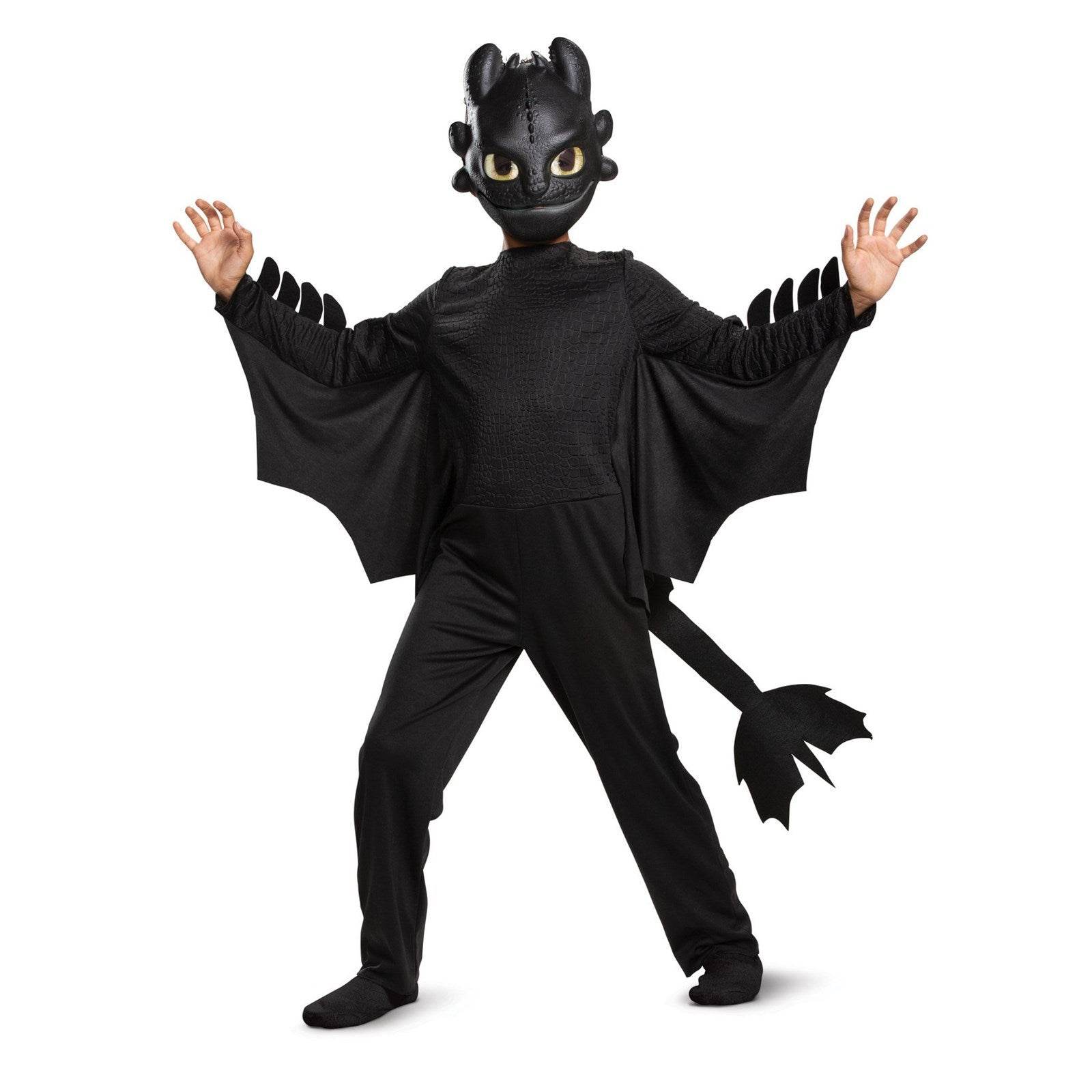 How to Train Your Dragon: Toothless Live Action Deluxe Child Costume Halloween - Ecosfun