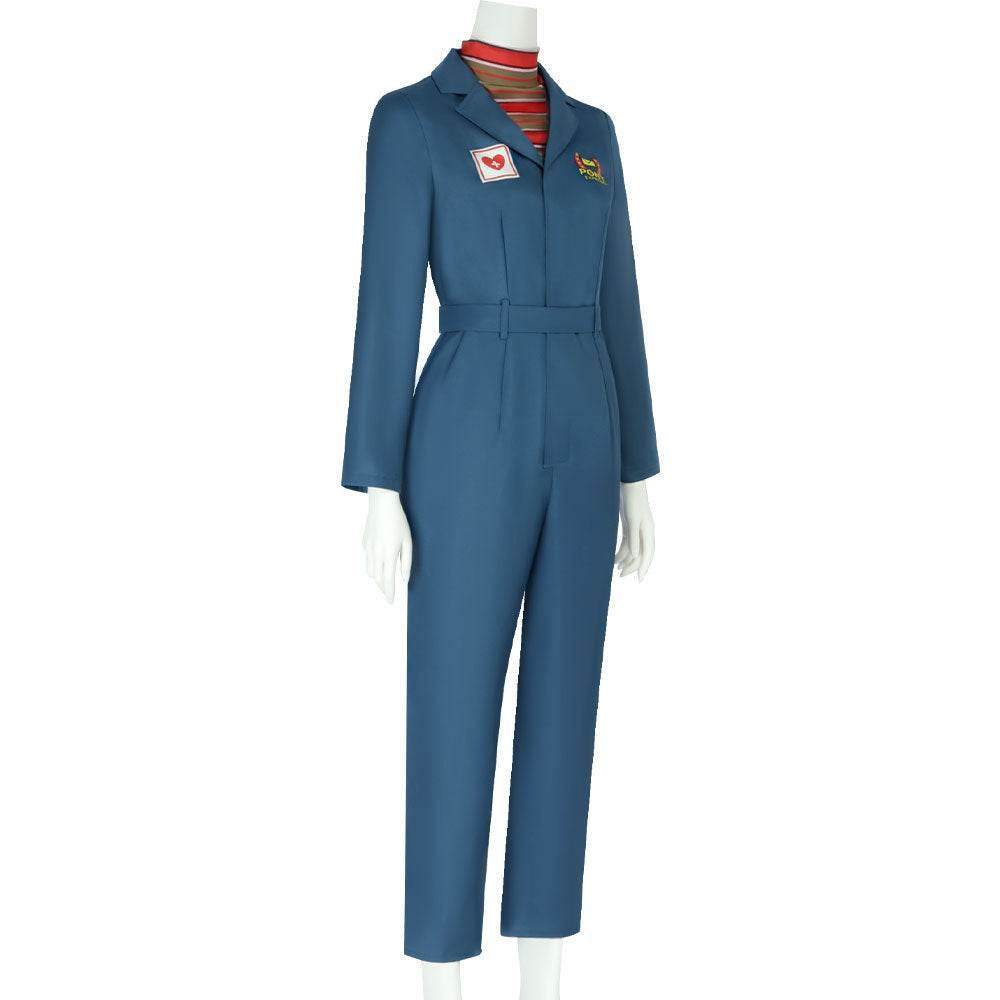 Mouthwashing Anya Women Blue Jumpsuit Carnival Halloween Cosplay Costume - Ecosfun