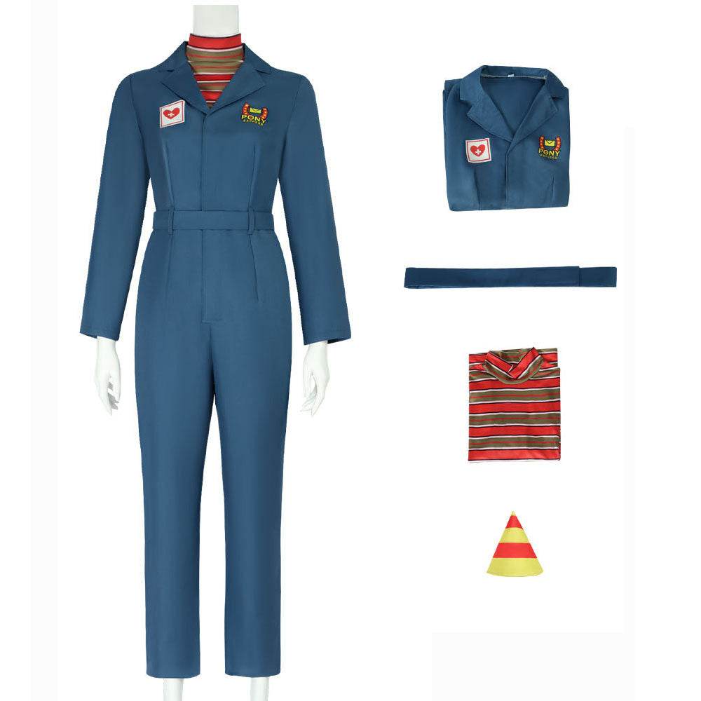 Mouthwashing Anya Women Blue Jumpsuit Carnival Halloween Cosplay Costume - Ecosfun