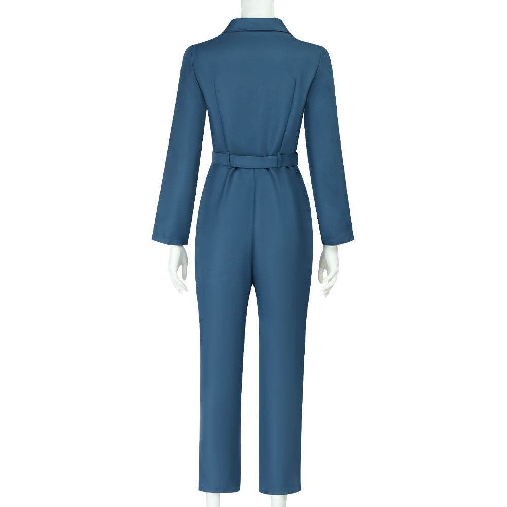 Mouthwashing Anya Women Blue Jumpsuit Carnival Halloween Cosplay Costume - Ecosfun