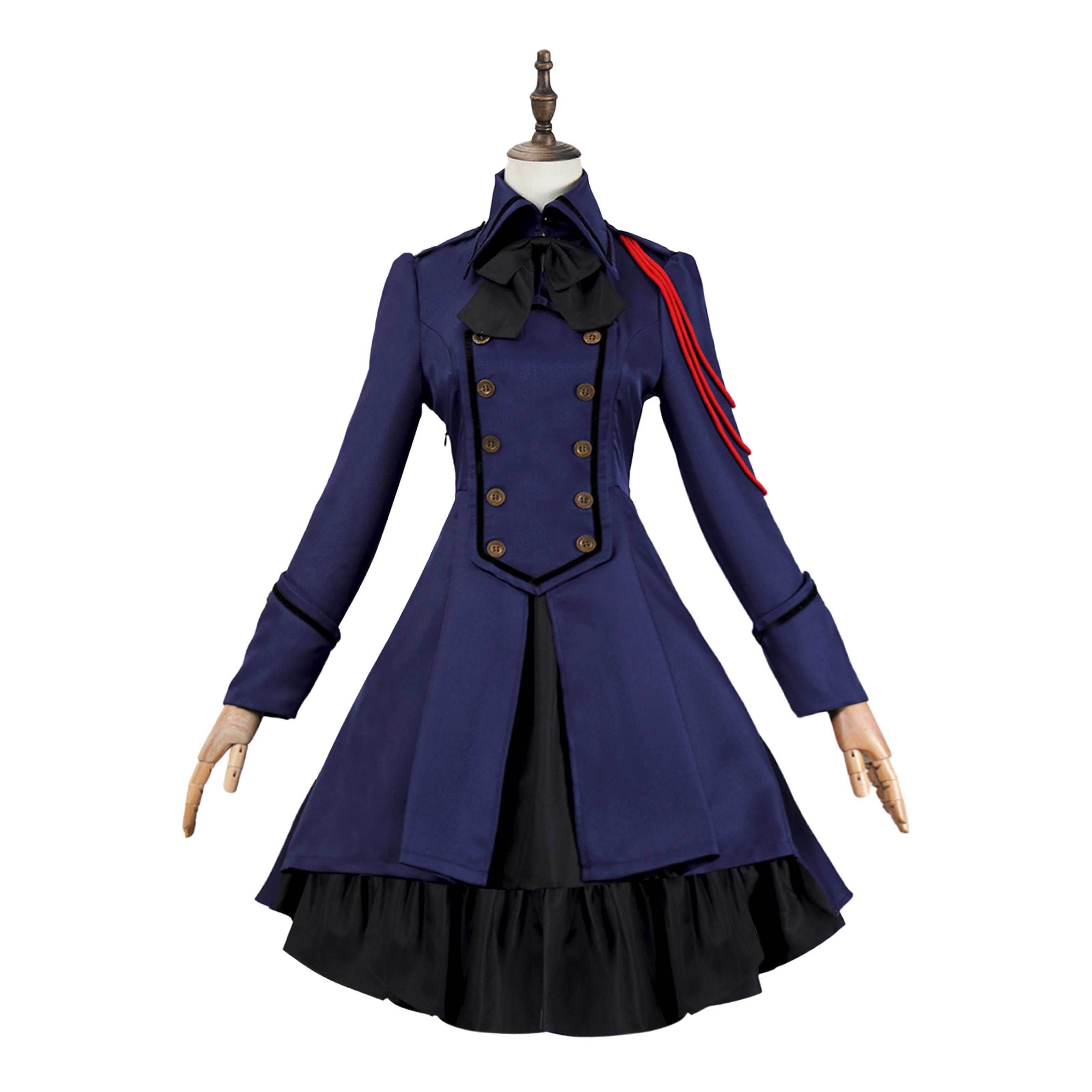 Medieval cos Renaissance gothic dress Retro bow ruffled punk cosplay skirt - Ecosfun