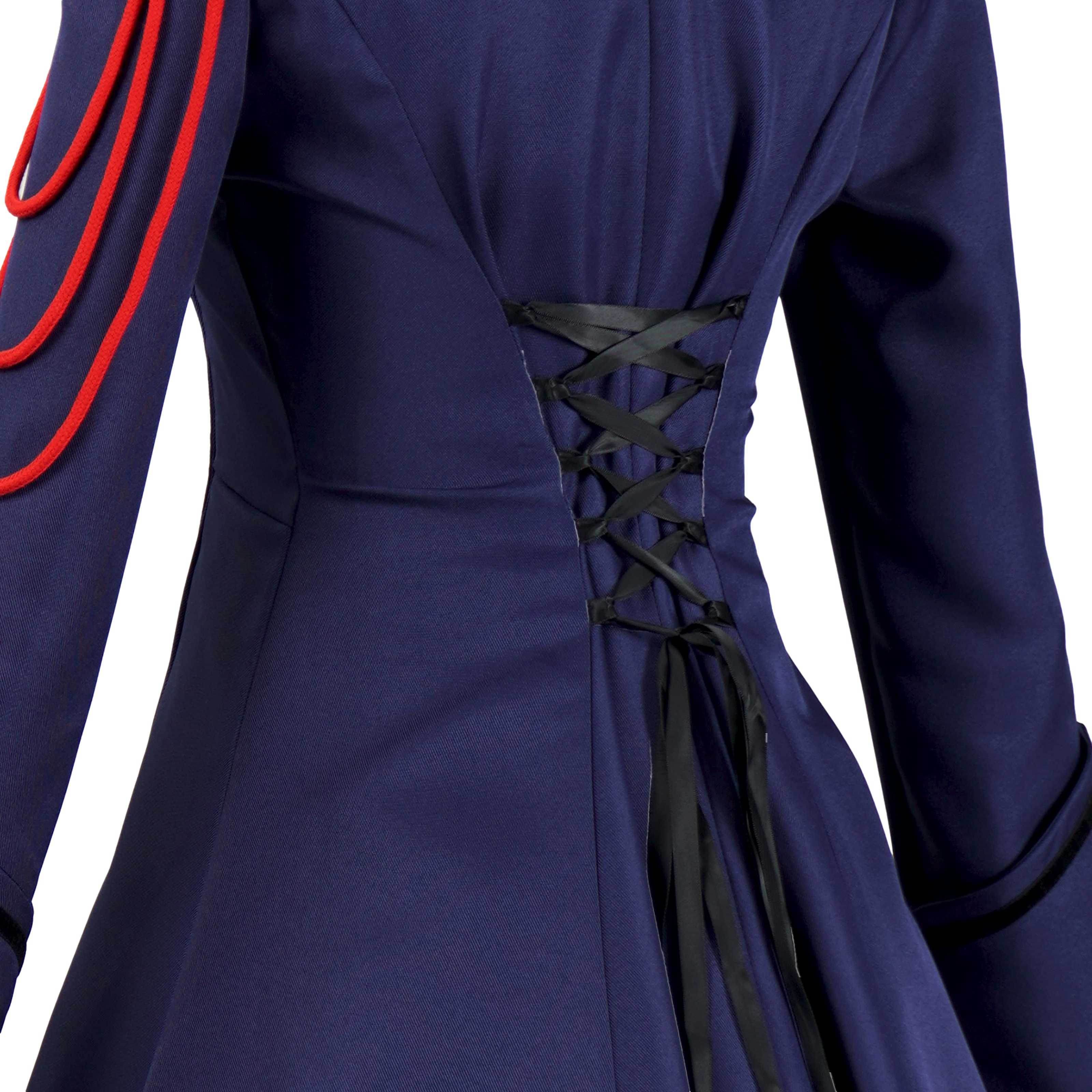 Medieval cos Renaissance gothic dress Retro bow ruffled punk cosplay skirt - Ecosfun