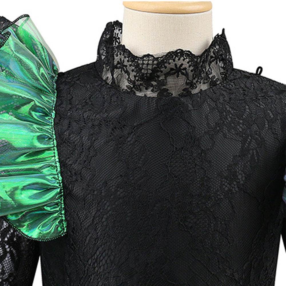 Wicked Black lace dress Halloween holiday party dress - Ecosfun