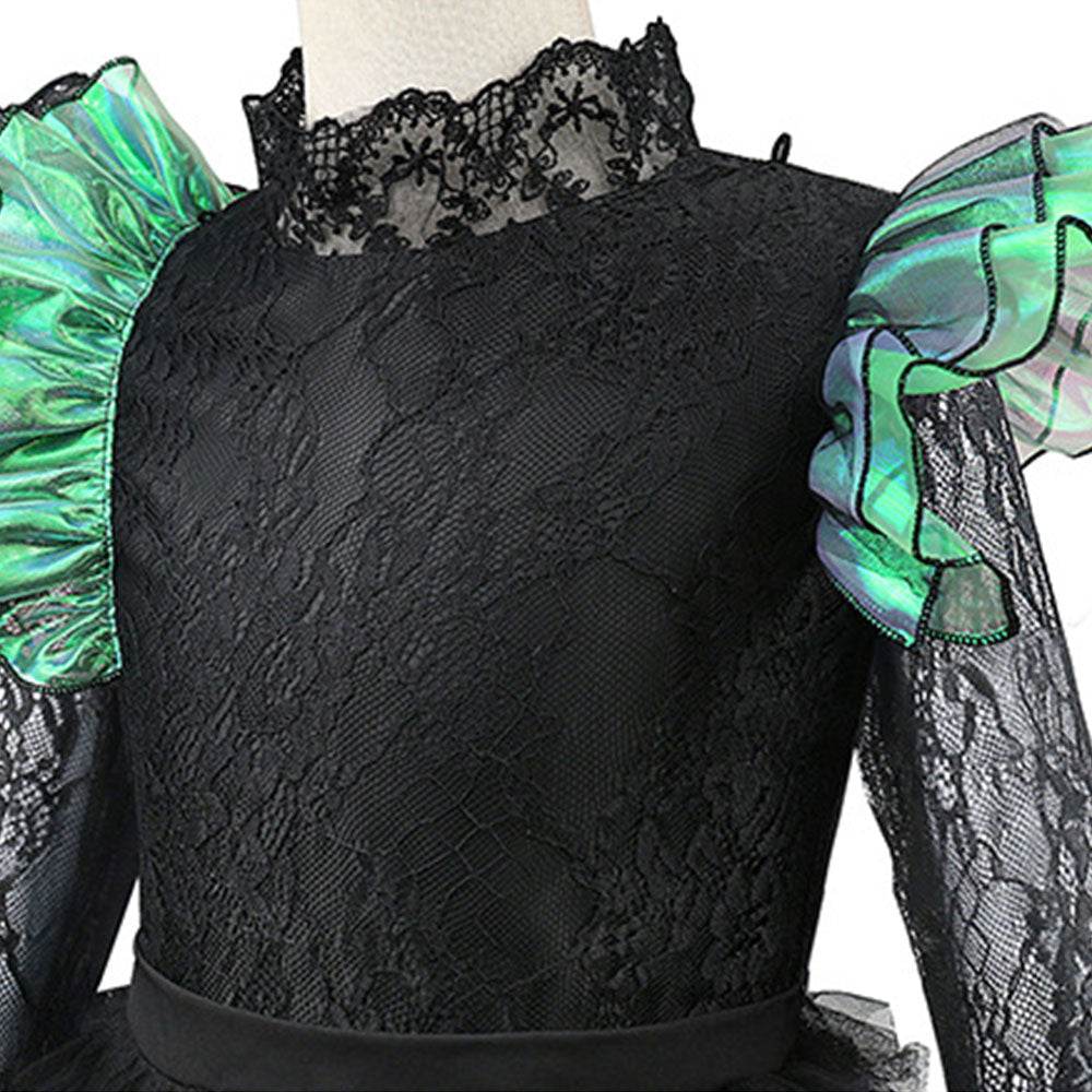 Wicked Black lace dress Halloween holiday party dress - Ecosfun