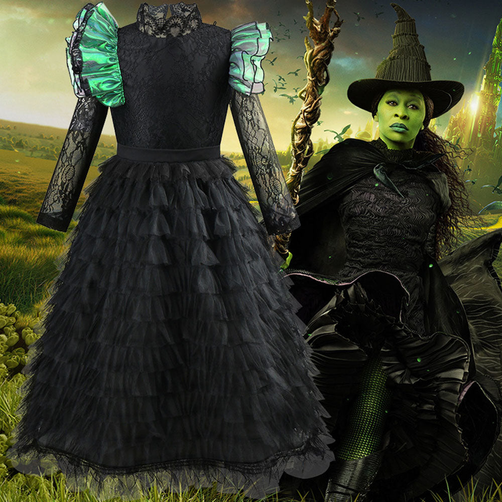 Wicked Black lace dress Halloween holiday party dress