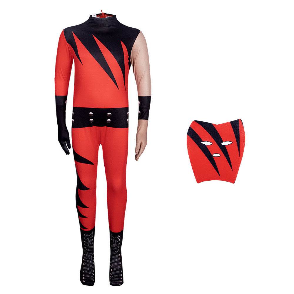 WWE wrestler Kane jumpsuit Cosplay Costume For Kids - Ecosfun