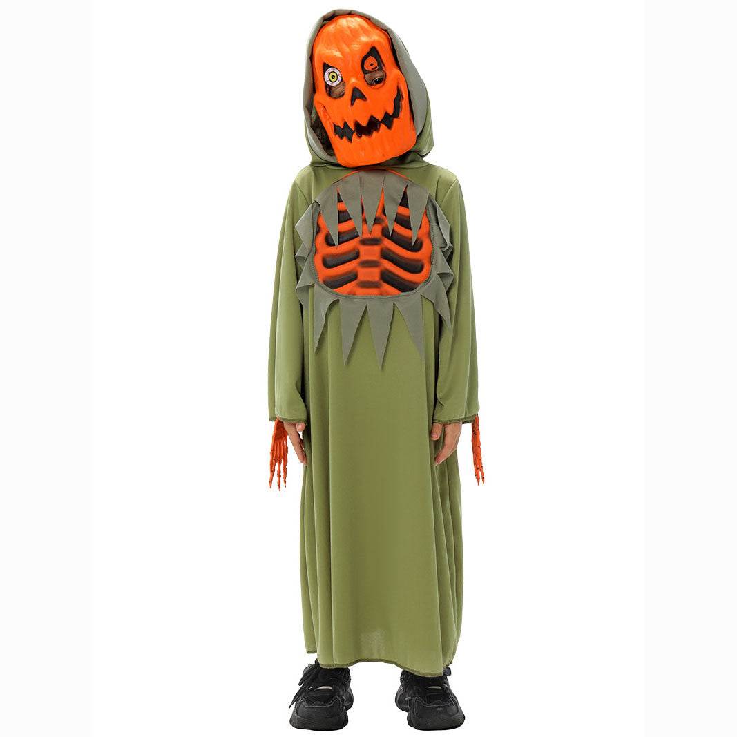 Fun World Scaru Skeleton Bleeding Pumpkin Halloween Costume for Kids - Ecosfun
