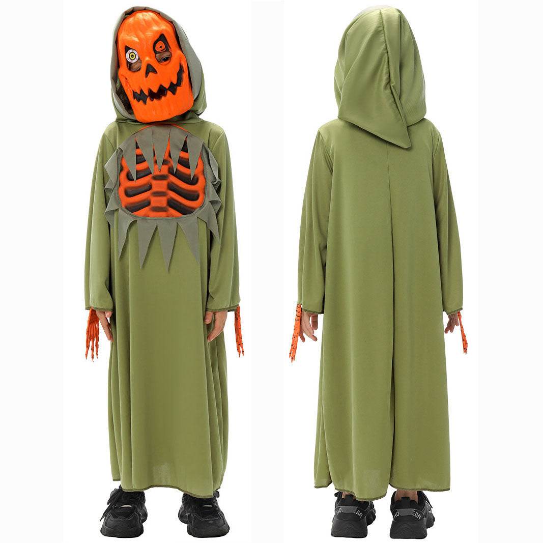 Fun World Scaru Skeleton Bleeding Pumpkin Halloween Costume for Kids - Ecosfun