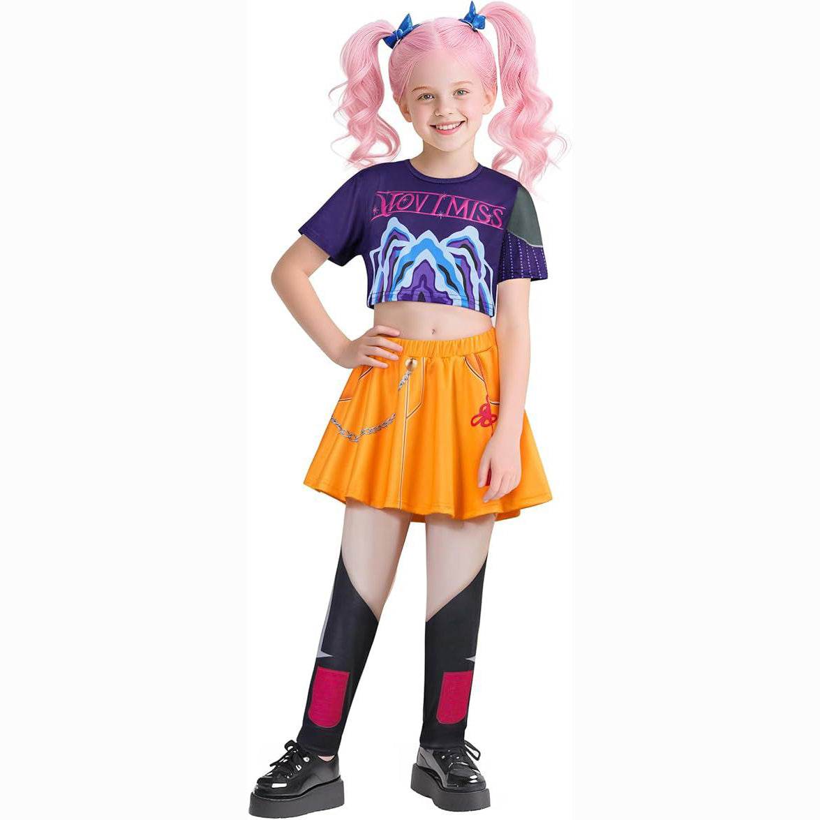 Movie KPop Demon Hunters Rumi Mira Zoey Cosplay Costume Dress Kids Girl Halloween - Ecosfun