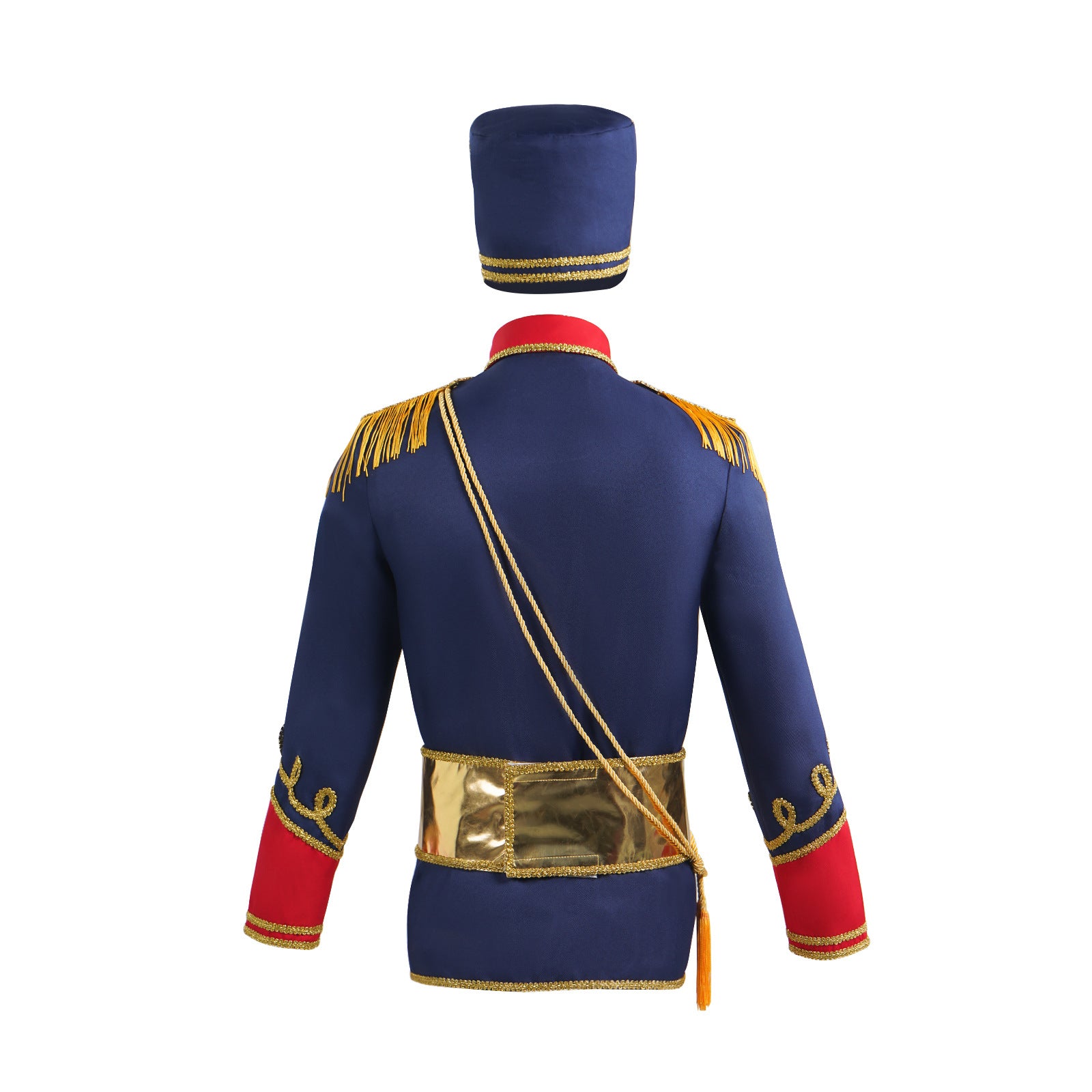 British Hussar Tunic Royal Prince Tailcoat Drummer Parade Costume Jacket Men Halloween