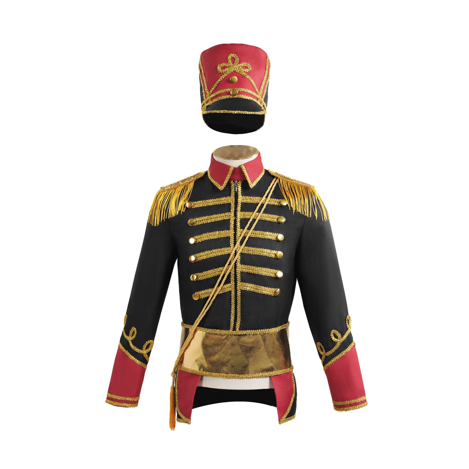 British Hussar Tunic Royal Prince Tailcoat Drummer Parade Costume Jacket Men Halloween